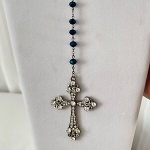 925 SS ROSARY PHOTO TERRA SANTA AUTHENIC